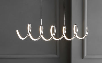 Ali 31" Dimmable Adjustable Integrated LED Metal Linear Pendant - JONATHAN Y